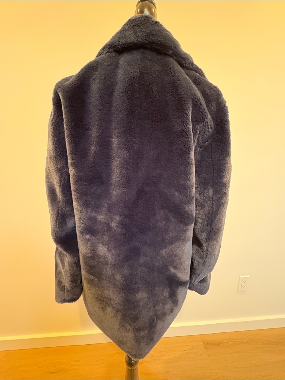 Lola + The Boys Black Teddy Jacket with Rainbow Front Panels - Picture 4 of 7